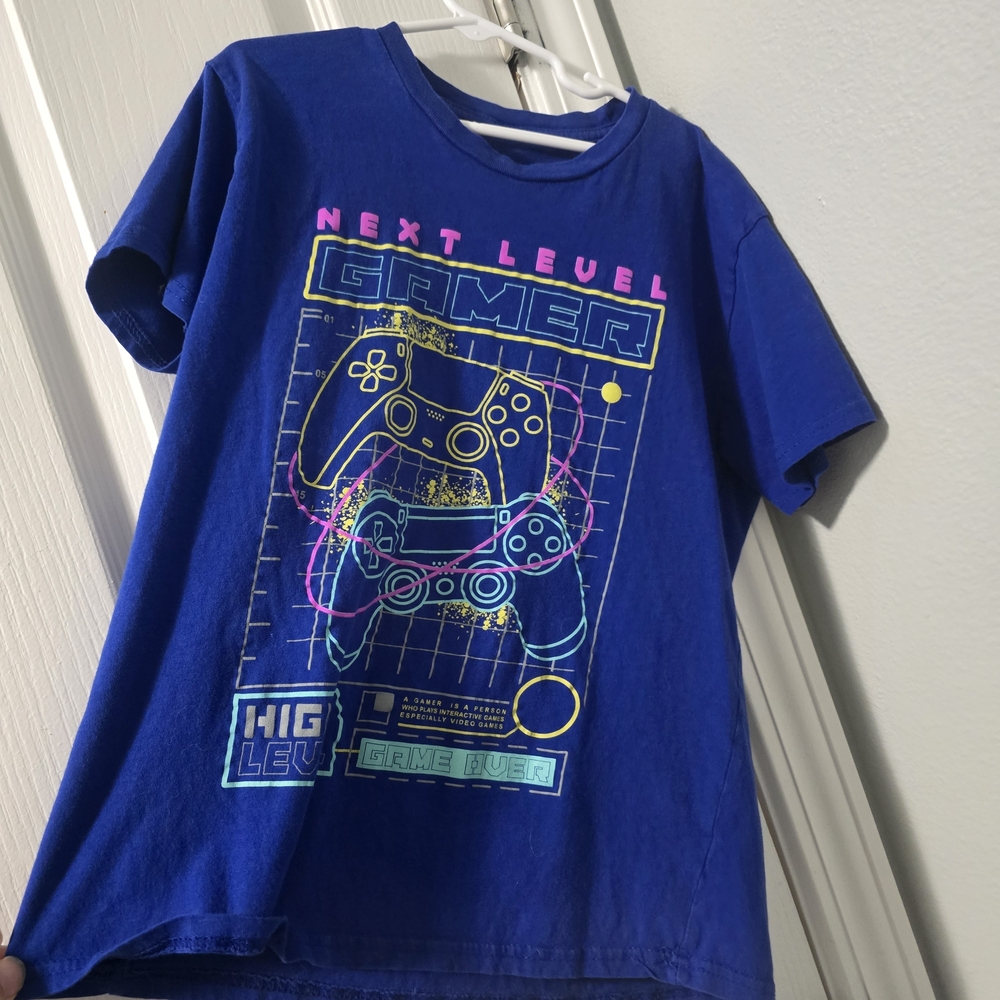 Ocean Current Kids Electric Blue Gamer Tee